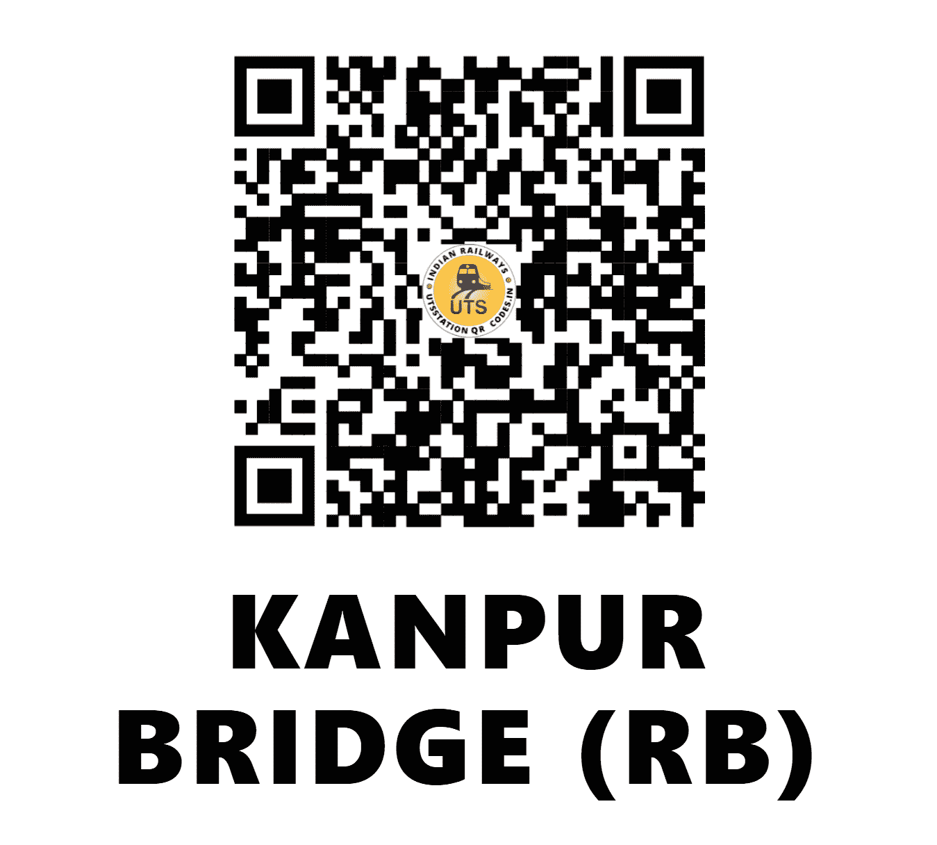 UTS QR Code for KANPUR BRIDGE (RB) - CPB (NR - UTTAR PRADESH)